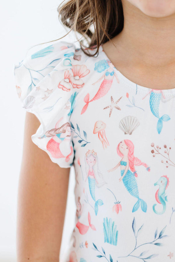 mermaid-friends-s-s-flutter-sleeve-leotard Mila &  Rose - Sophia's Style-Mermaid Friends S/S Flutter Sleeve Leotard-6-12M--1